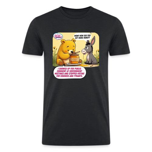 Honey Bear - Fire Tyrants - Men’s Tri-Blend Organic T-Shirt
