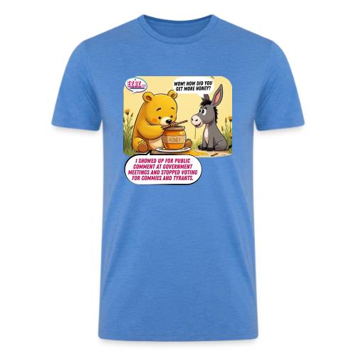 Honey Bear - Fire Tyrants - Men’s Tri-Blend Organic T-Shirt