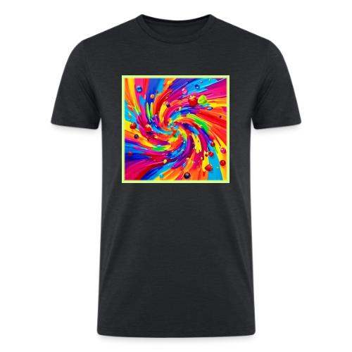 Colorful Fruit Vortex - Men’s Tri-Blend Organic T-Shirt