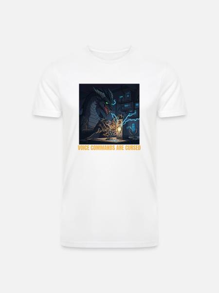 Voice Commands Are Cursed - Men’s Tri-Blend Organic T-Shirt -