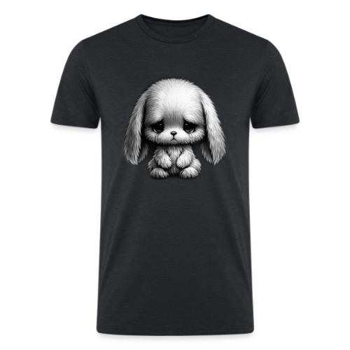Sad Puppy Meme with Puppy Standing - Men’s Tri-Blend Organic T-Shirt