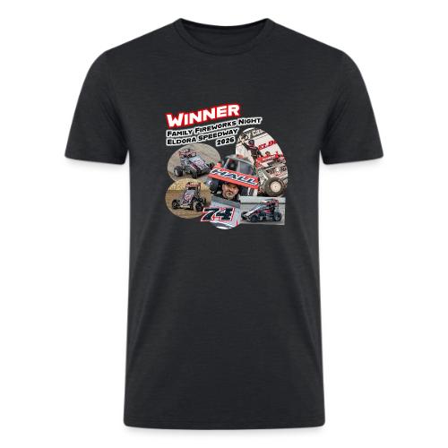 Luke Hall - Eldora Speedway FFN#1 Design 2 - Men’s Tri-Blend Organic T-Shirt