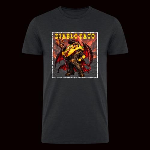 The Diablo Taco Spicy Demon Character - Men’s Tri-Blend Organic T-Shirt