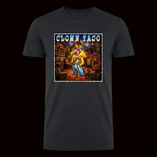The Clown Taco Circus Humor Character - Men’s Tri-Blend Organic T-Shirt