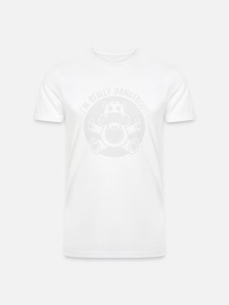Danger Hippo Mono 1 - Men’s Tri-Blend Organic T-Shirt -