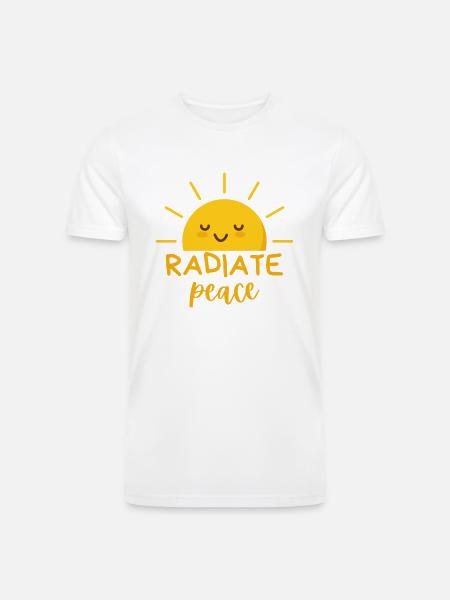 Radiate Peace - Men’s Tri-Blend Organic T-Shirt -