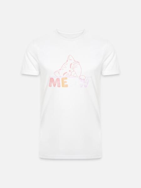Funny cat - Men’s Tri-Blend Organic T-Shirt -
