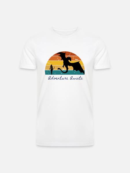 Adventure Awaits Fantasy - Men’s Tri-Blend Organic T-Shirt - 