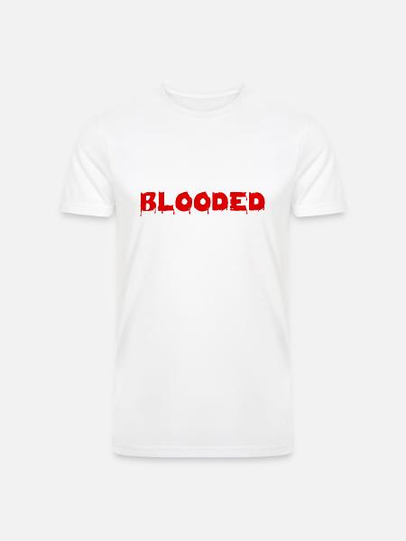 Code Blooded Funny Programming Computer - Men’s Tri-Blend Organic T-Shirt -