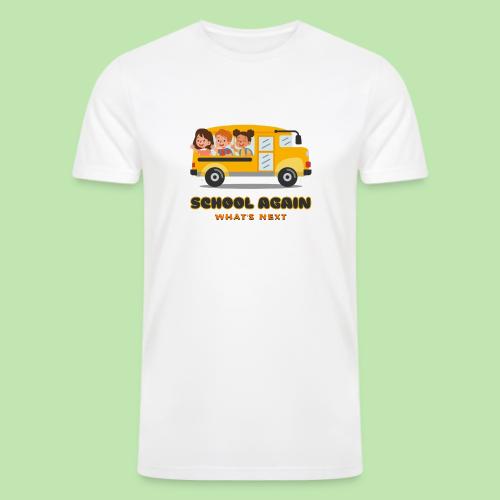 first day of school outfit- school again - Men’s Tri-Blend Organic T-Shirt