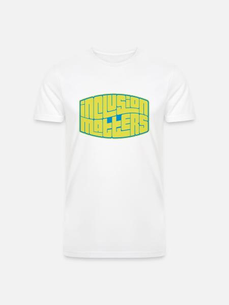 inclusion matters logo quote - Men’s Tri-Blend Organic T-Shirt -