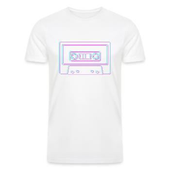 Cassette Tape Vaporwave - Men’s Tri-Blend Organic T-Shirt -  - Front