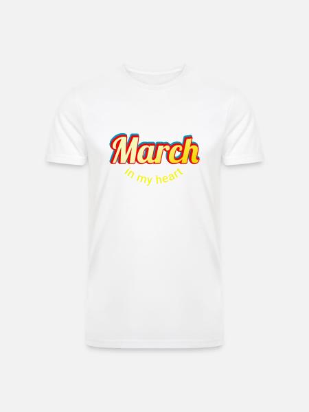 march - Men’s Tri-Blend Organic T-Shirt -