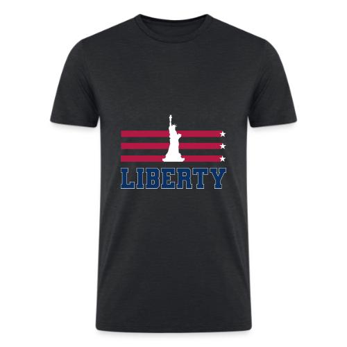 USA: Stars of Liberty - Men’s Tri-Blend Organic T-Shirt