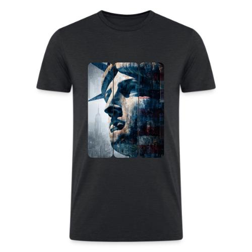 USA: Urban Liberty Triptych - Men’s Tri-Blend Organic T-Shirt
