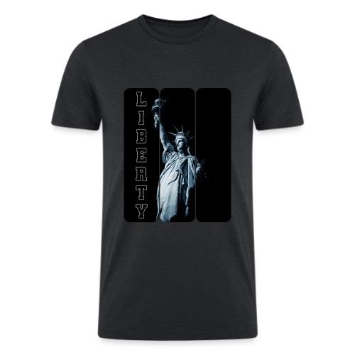 USA: Vertical Liberty - Men’s Tri-Blend Organic T-Shirt