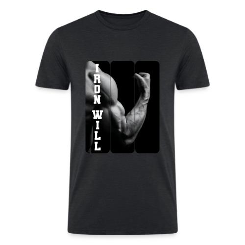 Bodybuilding: Iron Will - Men’s Tri-Blend Organic T-Shirt