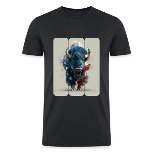 USA: Spirit of the Plains - Men’s Tri-Blend Organic T-Shirt