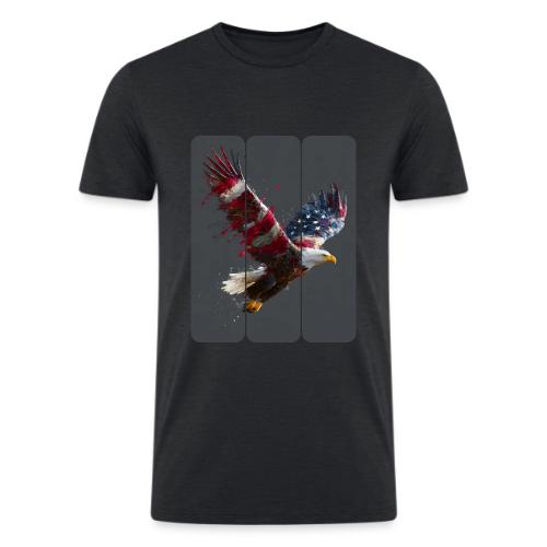 USA: Freedom in Flight - Men’s Tri-Blend Organic T-Shirt
