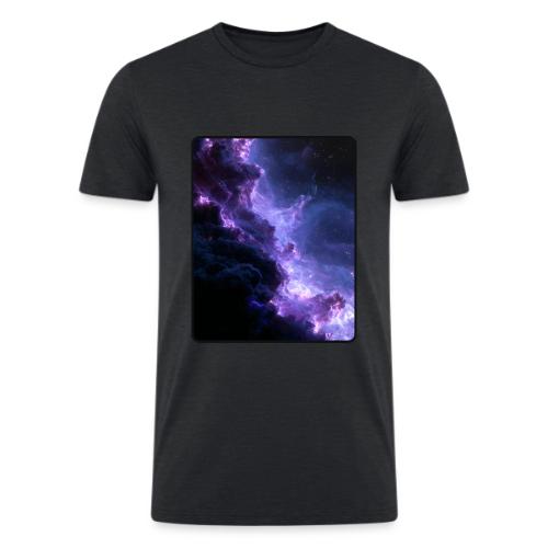 Purple Nebula Space Design - Men’s Tri-Blend Organic T-Shirt