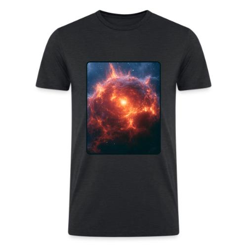 Exploding Supernova Space Art - Men’s Tri-Blend Organic T-Shirt
