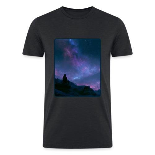 Stargazer Nebula Night Sky Art - Men’s Tri-Blend Organic T-Shirt