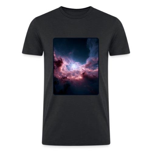 Radiant Cosmic Nebula Artwork - Men’s Tri-Blend Organic T-Shirt