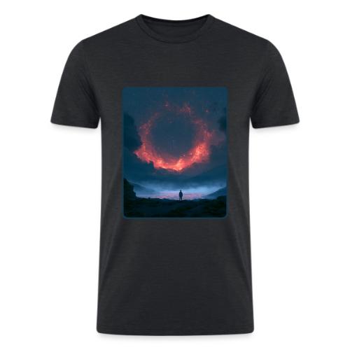 Supernova Reflection Space Scene - Men’s Tri-Blend Organic T-Shirt