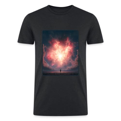 Supernova Sky Sci-Fi Artwork - Men’s Tri-Blend Organic T-Shirt