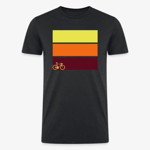 tricolor with bicycle - Men’s Tri-Blend Organic T-Shirt