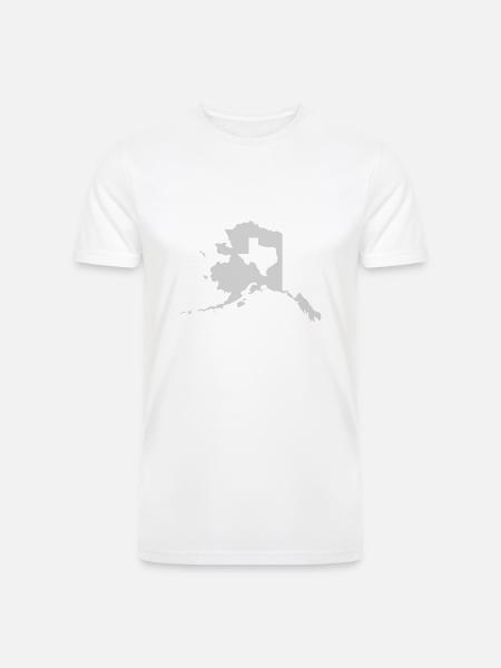 Alaska Is Bigger Than Texas, Isn't Texas Cute? - Men’s Tri-Blend Organic T-Shirt - 