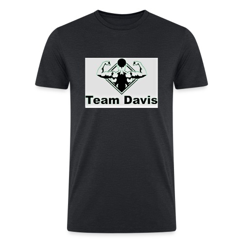 Team Davis Youtube Logo - Men’s Tri-Blend Organic T-Shirt