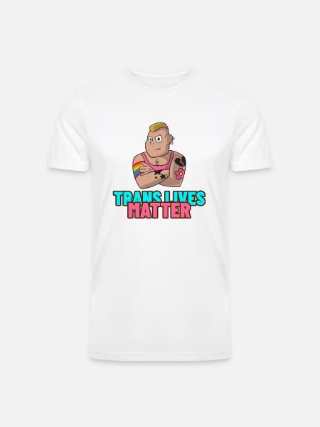 Trans Lives Matter - Men’s Tri-Blend Organic T-Shirt -