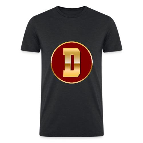 Letter D – Capital Varsity Alphabet Monogram - Men’s Tri-Blend Organic T-Shirt
