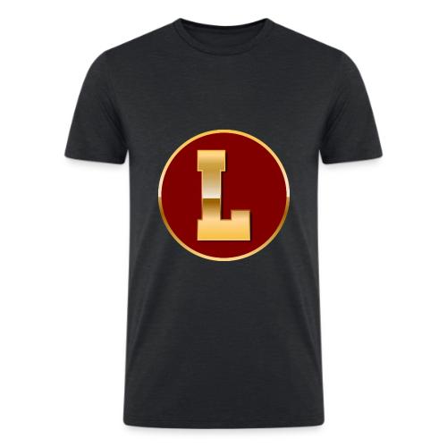 Letter L – Capital Varsity Alphabet Monogram - Men’s Tri-Blend Organic T-Shirt