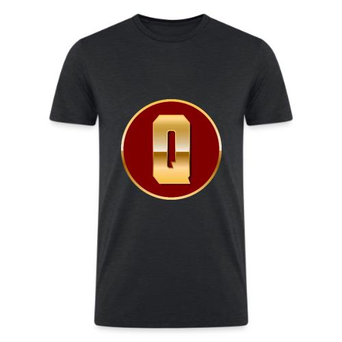 Letter Q – Capital Varsity Alphabet Monogram - Men’s Tri-Blend Organic T-Shirt