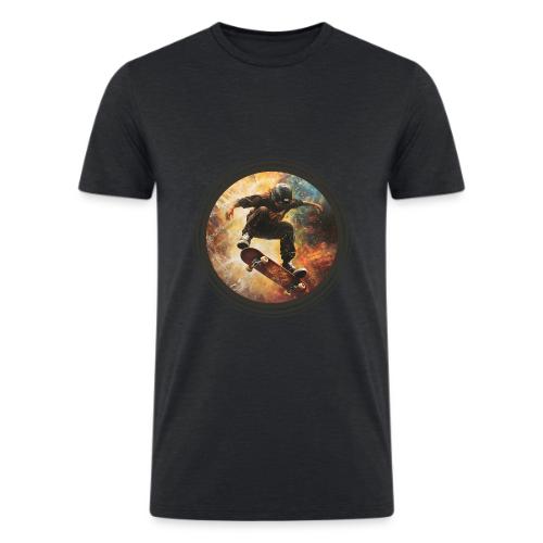 Skateboarding Flow - Men’s Tri-Blend Organic T-Shirt