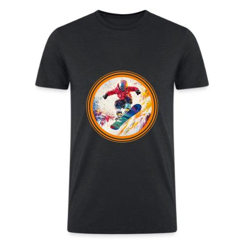 Snowboarding Horizon - Men’s Tri-Blend Organic T-Shirt