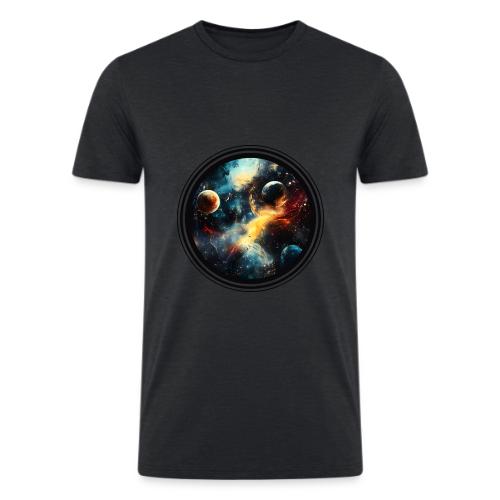 Painted Cosmos of Planets - Men’s Tri-Blend Organic T-Shirt