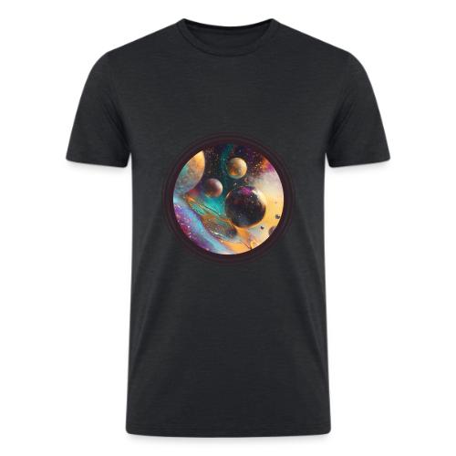 Planets in the Abstract - Men’s Tri-Blend Organic T-Shirt
