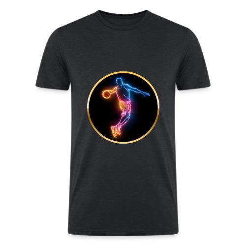 Basketball: Slam Dunk Afterglow - Men’s Tri-Blend Organic T-Shirt
