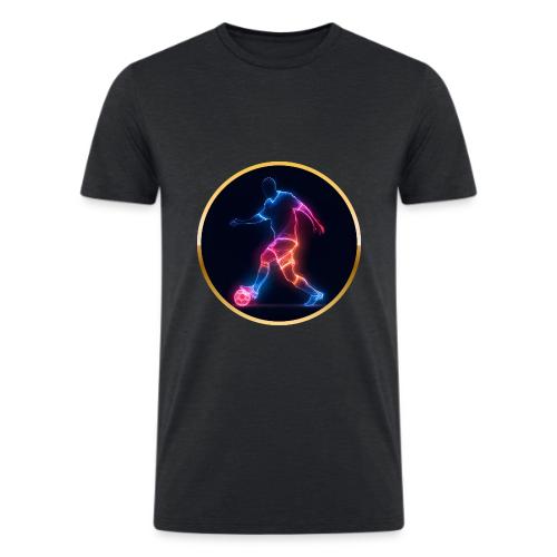 Soccer: Electric Kick Ring - Men’s Tri-Blend Organic T-Shirt