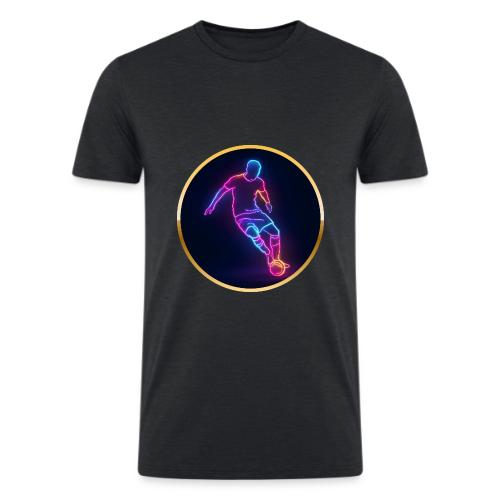 Soccer: Neon Golden Goal - Men’s Tri-Blend Organic T-Shirt