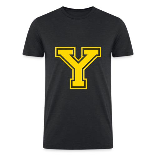 Letter Y – Capital Athletic Alphabet Monogram - Men’s Tri-Blend Organic T-Shirt