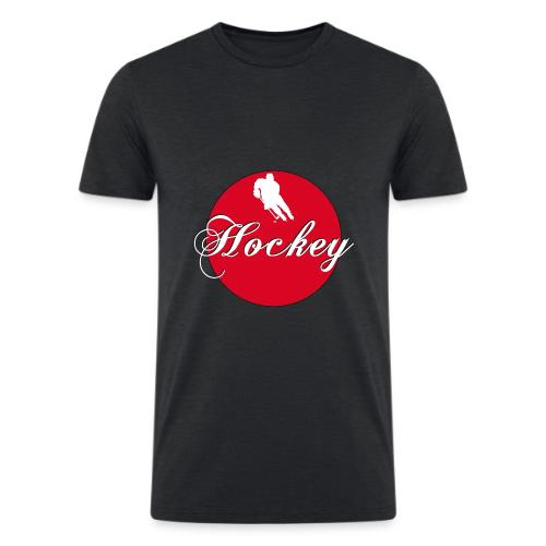 Hockey: Puck Zone - Men’s Tri-Blend Organic T-Shirt