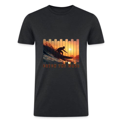 Surfing: Catch the Wave - Men’s Tri-Blend Organic T-Shirt