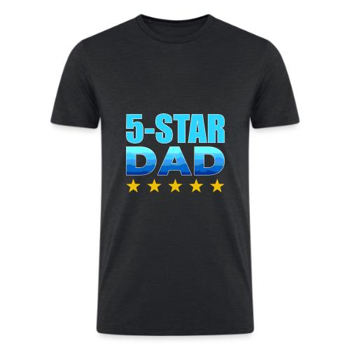 Five Stars Dad - Men’s Tri-Blend Organic T-Shirt