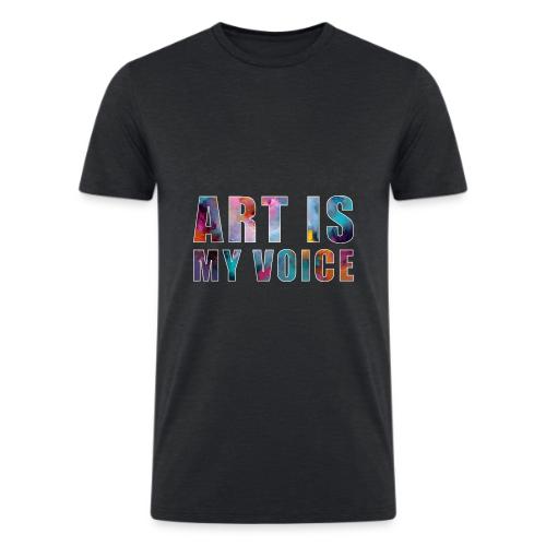 Art Is My Voice - Men’s Tri-Blend Organic T-Shirt
