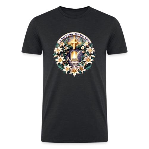 Easter The Tomb Is Empty T Shirt, Christian Gift - Men’s Tri-Blend Organic T-Shirt