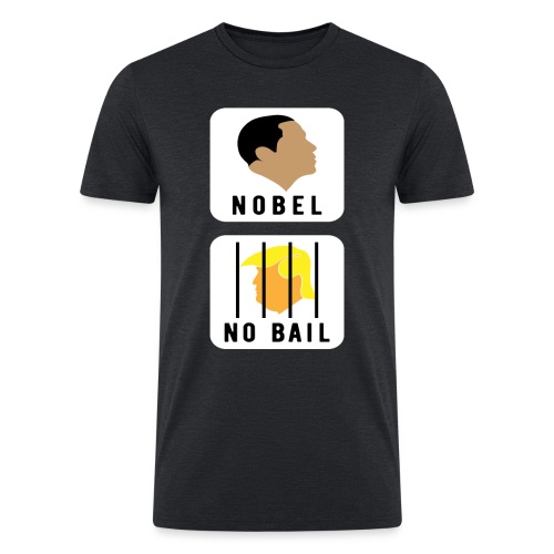 Obama Nobel Trump No Bail - Men’s Tri-Blend Organic T-Shirt
